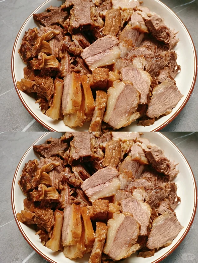 五香卤牛肉成品图