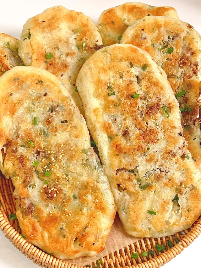 牛肉大葱馅饼成品特写